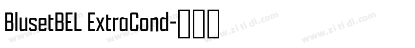 BlusetBEL ExtraCond字体转换
